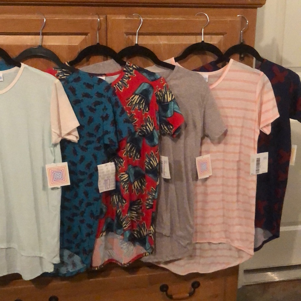 Bundle of 6 NEW LuLaRoe Gracie tops